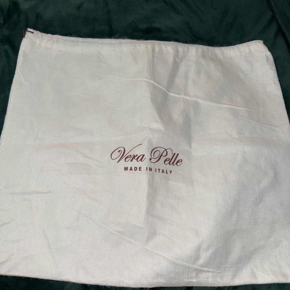 Vera Pelle White Italian Dust Bag approximately 22 inches X 18 inches
